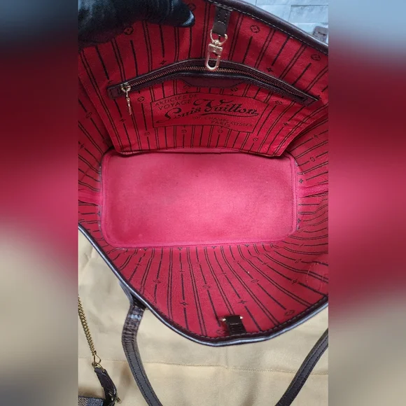 π Authentic Louis Vuitton Neverfull Damier Ebene Tote MM - Picture 16 of 16